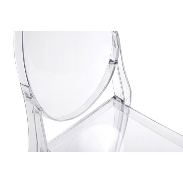 King Home 111-APC.CLEAR Krzesło VICTORIA transparentne - poliwęglan