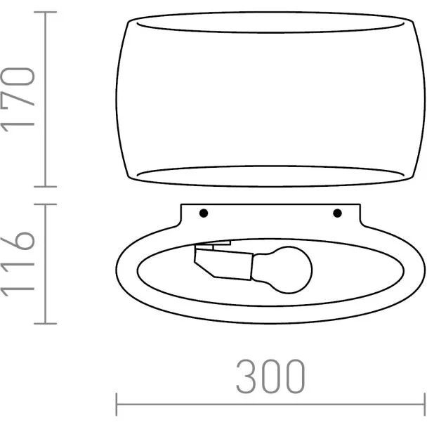 RENDL R12365 VERITA ścienna gipsowa 230V E27 33W