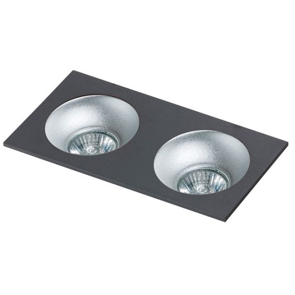 AZZARDO GM2203-BK / AZ1740 Hugo 2 downlight (black) reflector not included Lampa wpuszczane