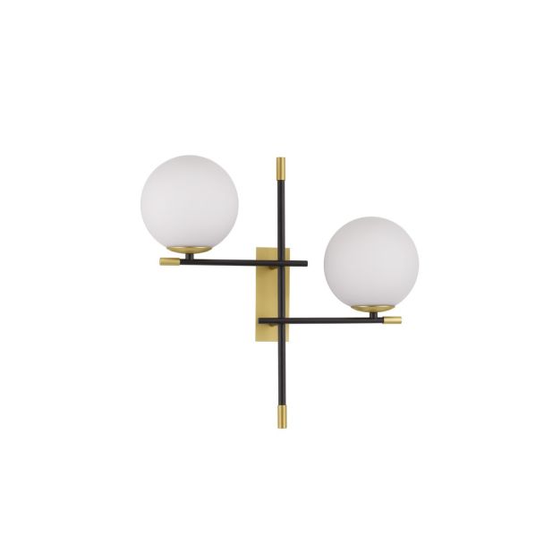 Luces Exclusivas AEREO LE43369 LAMPA ŚCIENNA czarny, złoty