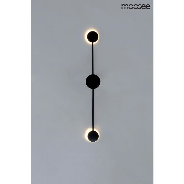 Moosee MSE010100246 Lampa ścienna SHADOW 2 CLOSE czarna