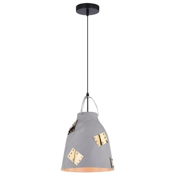 CANDELLUX 31-43269 PATCH ZWIS 27 1X60W E27 SZARY + ZŁOTY DEKOR