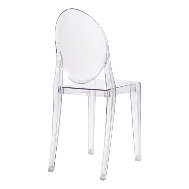 King Home 111-APC.CLEAR Krzesło VICTORIA transparentne - poliwęglan