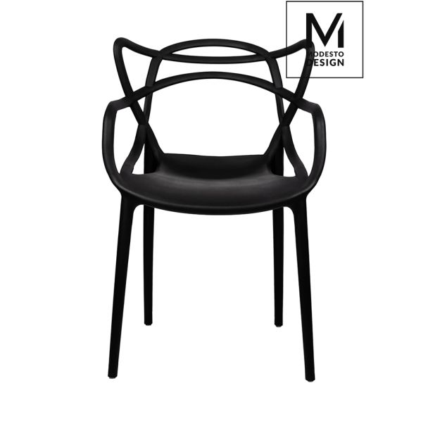 Modesto Design C1034.BLACK MODESTO krzesło HILO czarne - polipropylen
