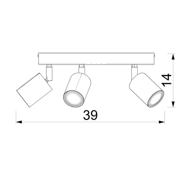 LUMINEX 9268 spot Fun white 5xGU10