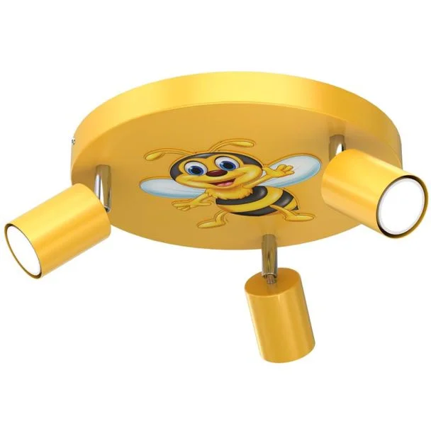 LUMINEX 9292 spot Fun Bee yellow plate dia 300, 3xGU10
