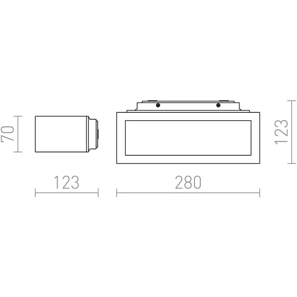 RENDL R10387 GINO ścienna antracyt 230V E27 18W IP44