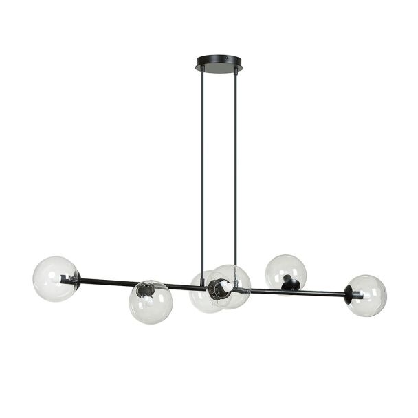 EMIBIG 874/6 LAMPA WISZĄCA ROSSI 6 BL TRANSPARENT