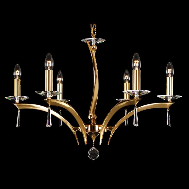 ECRYSTAL ZYR-06 Coated brass-A (coated by 24K gold)