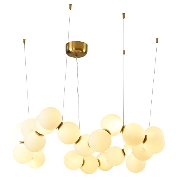 Step into design DP0254-800 Lampa wisząca CORALLI-80 biało-mosiężna 80 cm