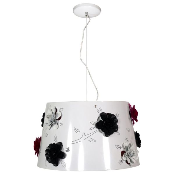 CANDELLUX 31-27149 ROSA LAMPA WISZĄCA 1X60W E27 BIAŁA