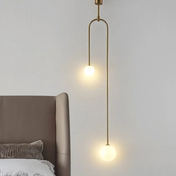 Step into design ST-8928S brass Lampa wisząca LOOP złota 123 cm