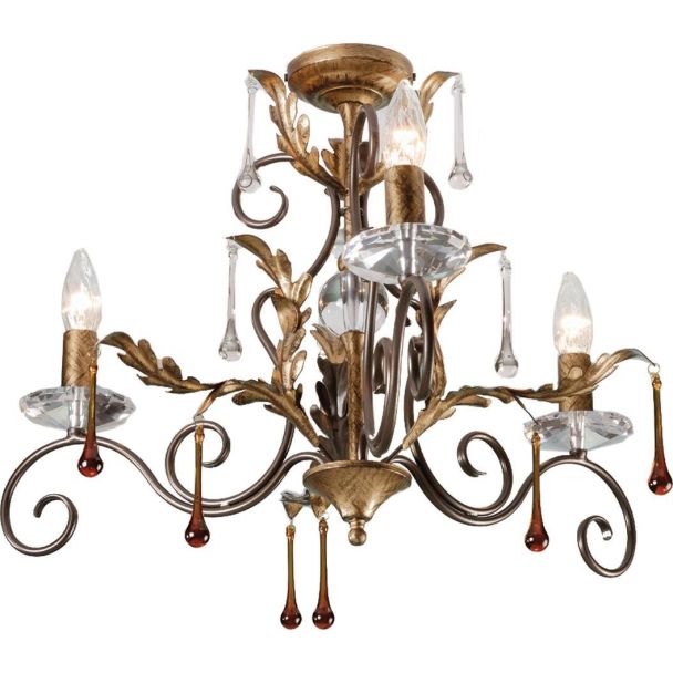 ELSTEAD AMARILLI AML3 BRONZE 3Lt Chandelier/Semi-Flush
