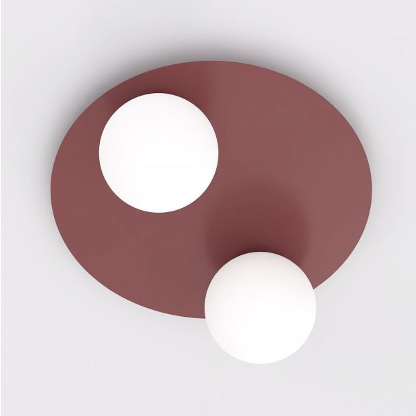 EMIBIG 1688/2 SOLAR 2 BURGUNDY OPAL LAMPA SUFITOWA