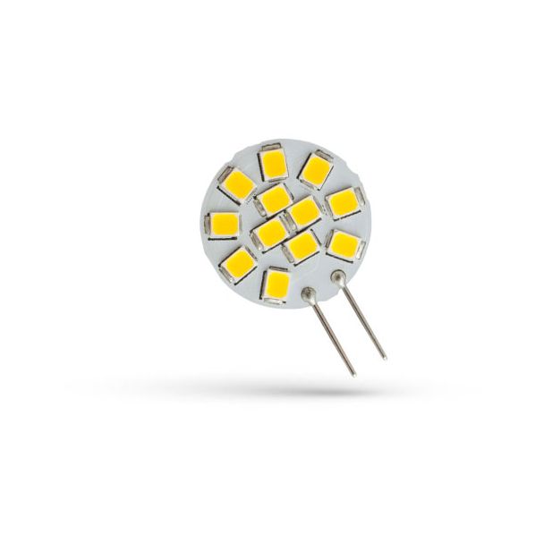 SPECTRUMLED 13785 Żarówka LED G4 12V 1,2W 12 LED CW 20mm SPECTRUM