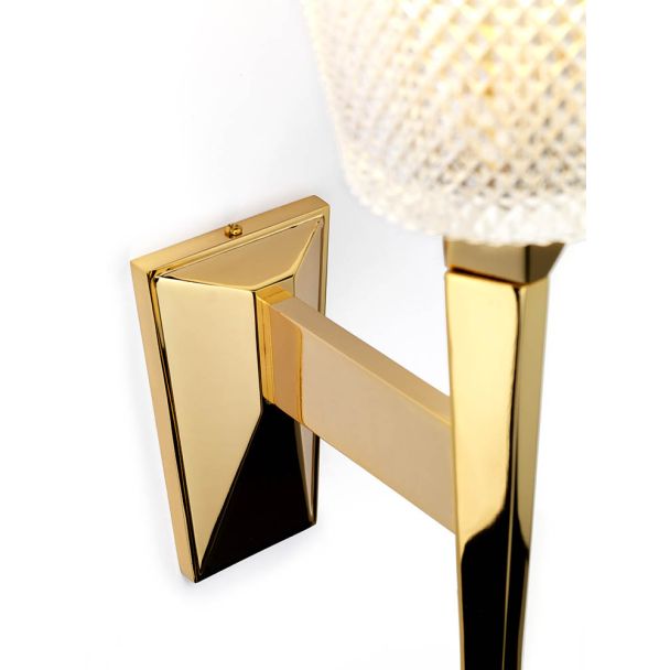 ELSTEAD Verity BATH-VERITY-PG 1 Light Wall Light - Polished Gold