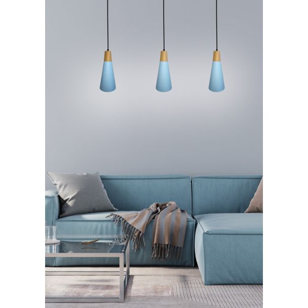 CANDELLUX 50101258 LAMPA WISZĄCA FARO 1 NIEBIESKI