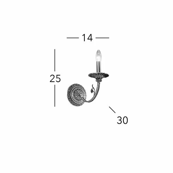 KOLARZ 0301.61.4 PISANI lampa ścienna
