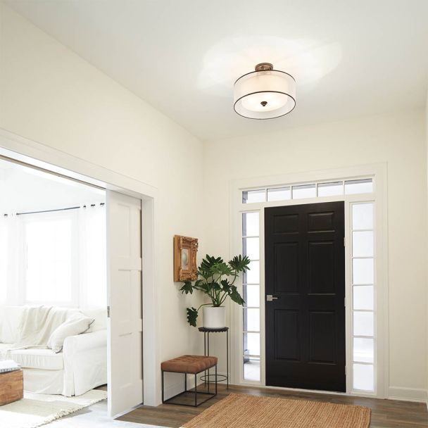 ELSTEAD Lacey KL-LACEY-SFM-MB 4 Light Semi-Flush Mount - Mission Bronze