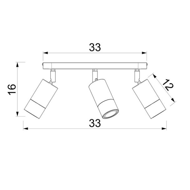 LUMINEX 9528 spot Link beige 3xGU10
