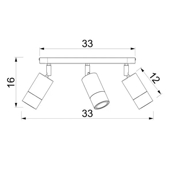 LUMINEX 9528 spot Link beige 3xGU10