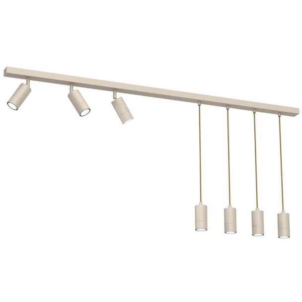 LUMINEX 9533 spot Link line bar 150 mm beige 7xGU10