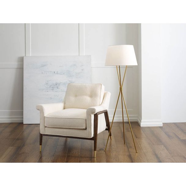 ELSTEAD Penny FE-PENNY-FL-BB 1 Light Floor Lamp - Burnished Brass