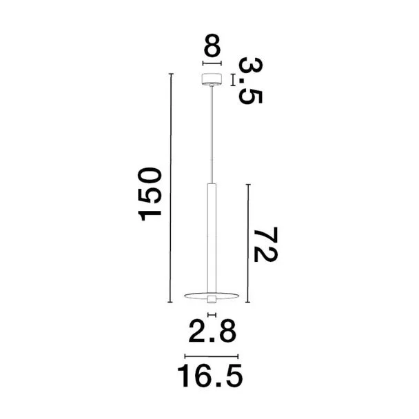 Luces Exclusivas BALA LE43235 LAMPA WISZĄCA LED czarny