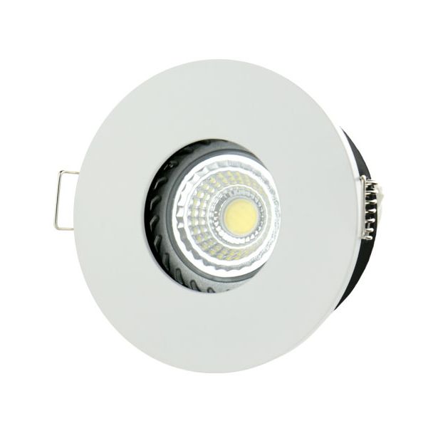 SPECTRUMLED SLIP001005 Oczko sufitowe FIALE IV GU10 OCZKO GU10 250V IP65 FI83x51mm BIAŁY okrągła