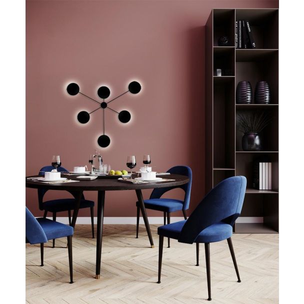 MOOSEE MSE010100356 MOOSEE lampa ścienna SHADOW 6 czarna