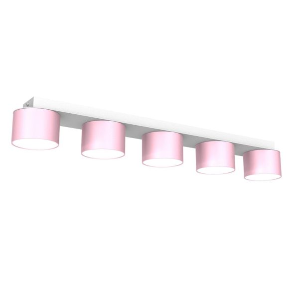 MILAGRO MLP7557 Lampa sufitowa DIXIE Pink/White 5xGX53