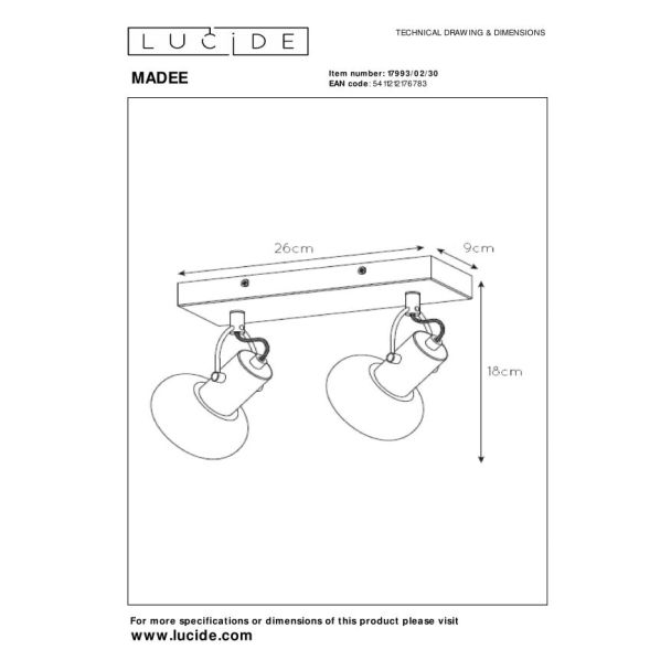 LUCIDE MADEE 17993/02/30 SUFITOWA REFLEKTORY