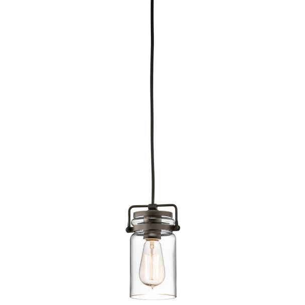 ELSTEAD Brinley KL-BRINLEY-MP-OZ 1 Light Mini Pendant - Olde Bronze