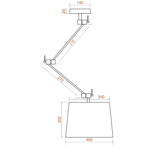ARGON ZAKYNTOS 3550 lampa wisząca 1 pł.