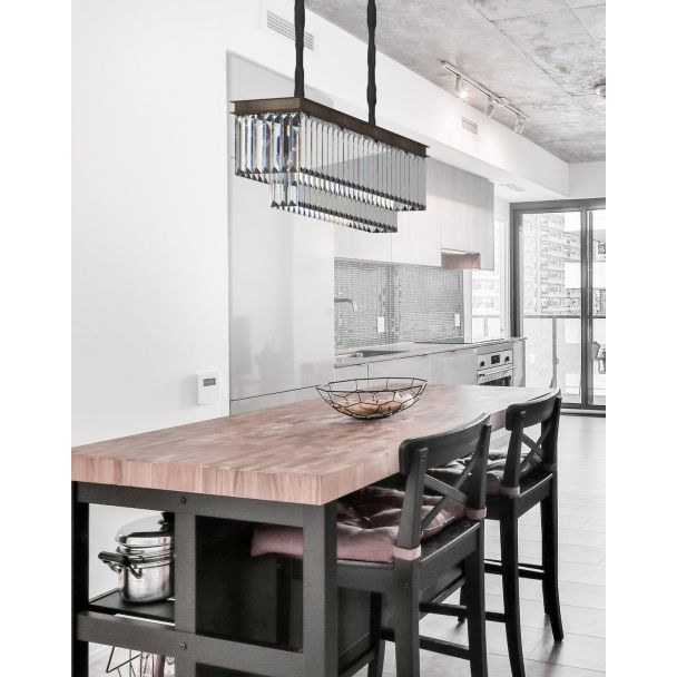 Step into Design MP0097B Lampa wisząca SPARKLE DOUBLE antracyt 100 cm