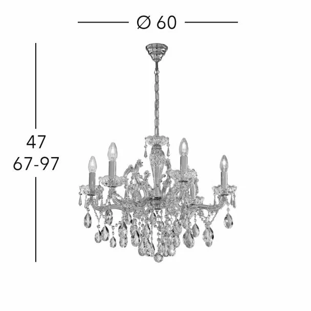 KOLARZ 3844.86.3.SPT SCHC�NBRUNN żyrandol złoto 24K