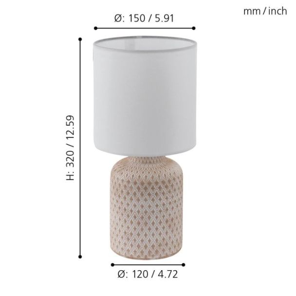 EGLO 97773 TL/1 E14 CREME/WEISS BELLARIVA