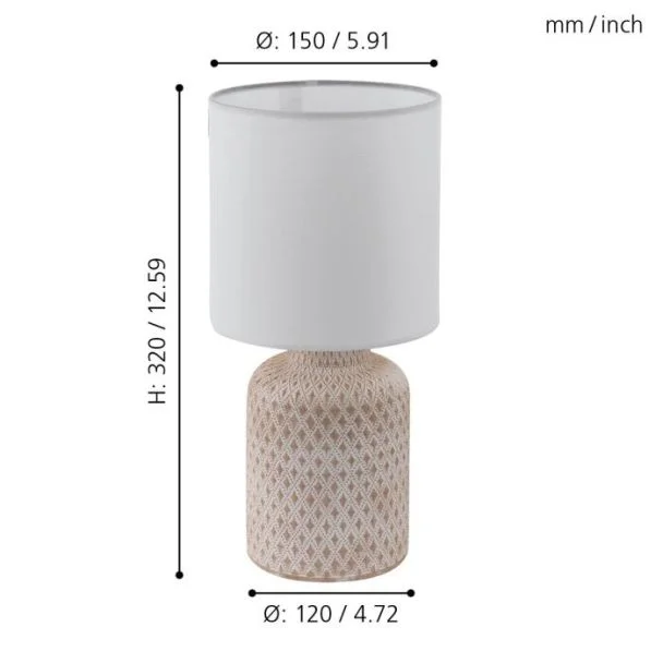 EGLO 97773 TL/1 E14 CREME/WEISS BELLARIVA