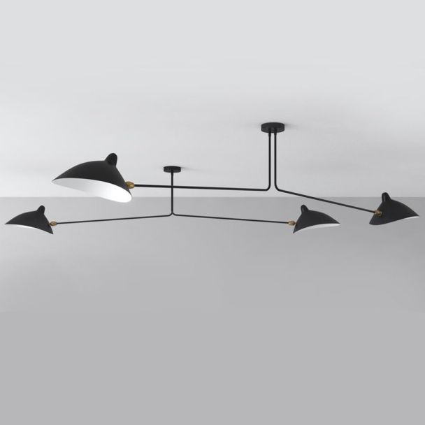 Step into Design P8702 Lampa wisząca CRANE-2P dwuramienna czarna