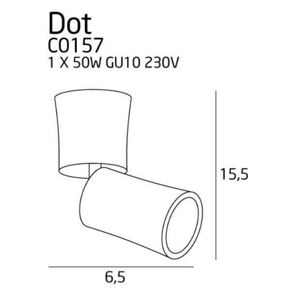 MAXLIGHT DOT lampa sufitowa C0157