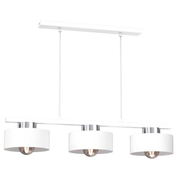 LUMINEX 9844 żyrandol Marti white/chrome 3xE27