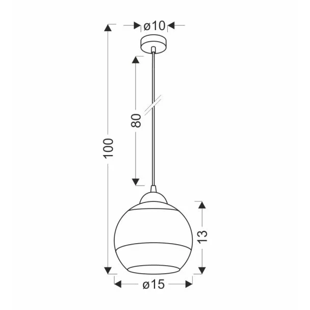 CANDELLUX 31-21212 CONTESSA LAMPA WISZĄCA CZARNY 1X40 E27 KLOSZ ZŁOTY