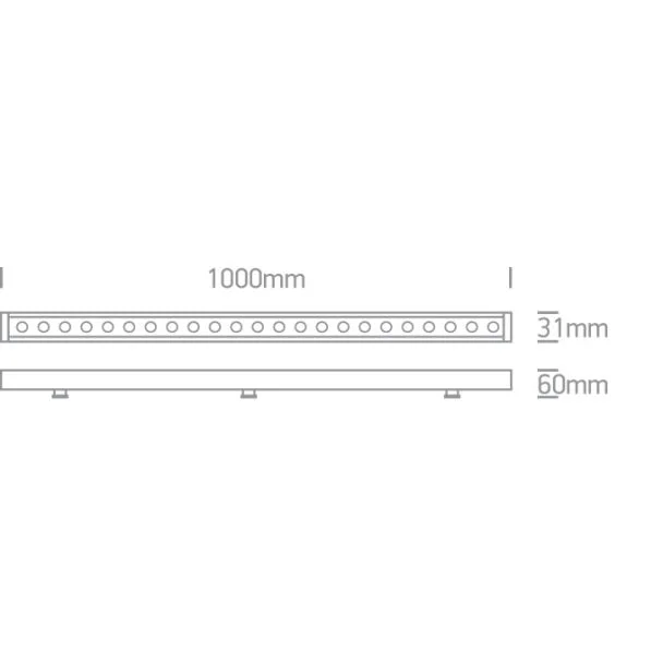 ONE LIGHT 7055B/W Barzona 2 podkładki ścienne LED 4000K 24x1W