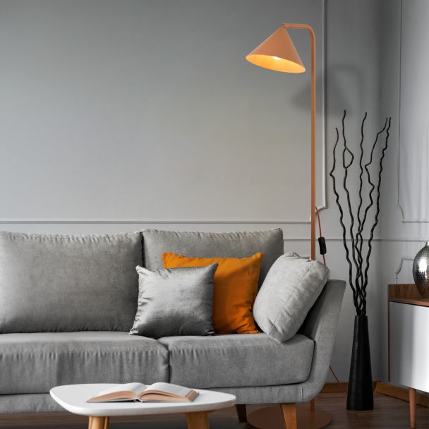TK-LIGHTING 16207 CONO SALMON LAMPA PODŁOGOWA 1XE14