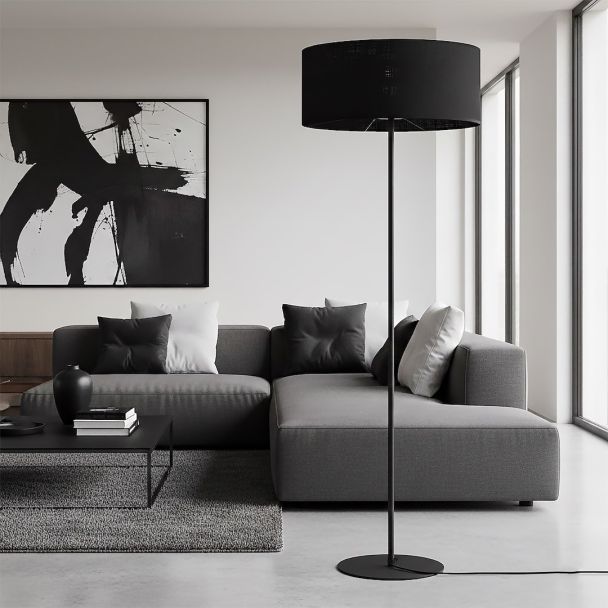 EMIBIG 1655/LP1 ECO LP1 BL BLACK LAMPA PODŁOGOWA