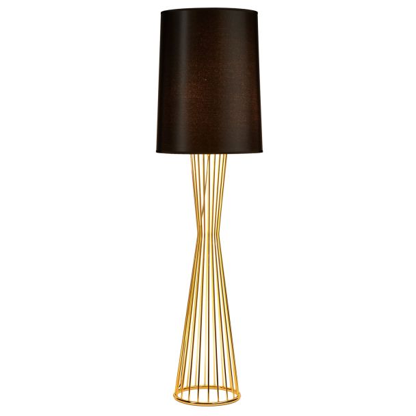 Step into design MF1235 Lampa podłogowa FILO-1 czarno - złota 145 cm