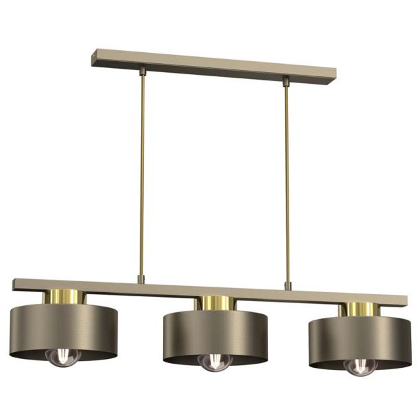 LUMINEX 9926 żyrandol Marti titanium gold/gold 3xE27