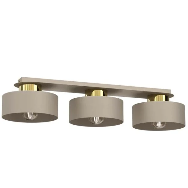 LUMINEX 9929 plafon Marti beige/gold 3xE27