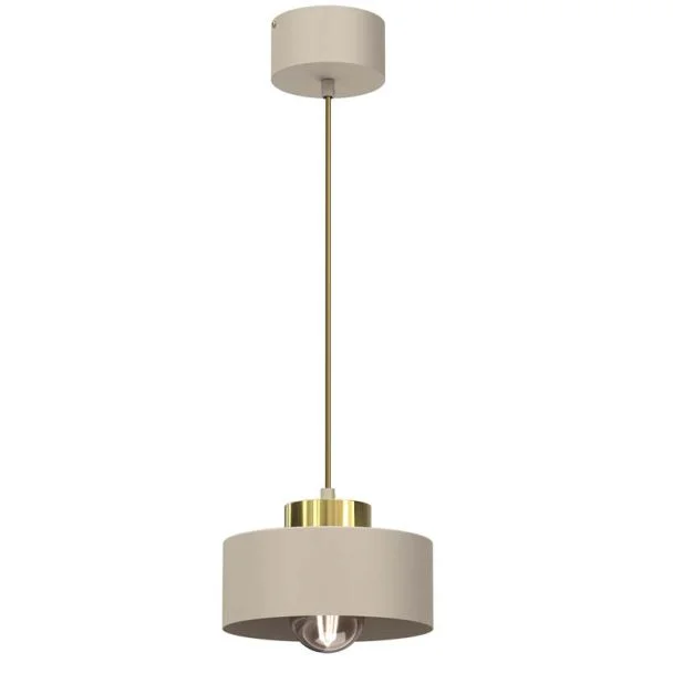 LUMINEX 9930 żyrandol Marti beige/gold 1xE27