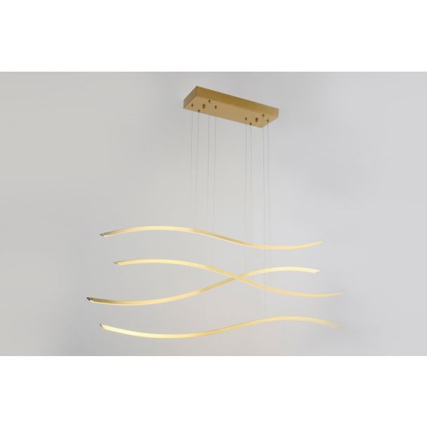 AZZARDO AZ4058 WAVES GOLD DECORATIVE PENDANT GOLD
